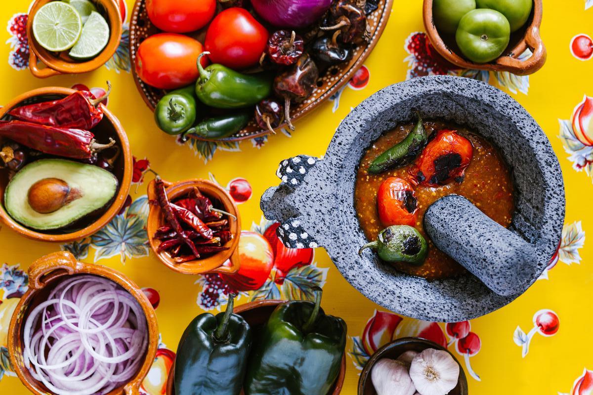 salsa en molcajete